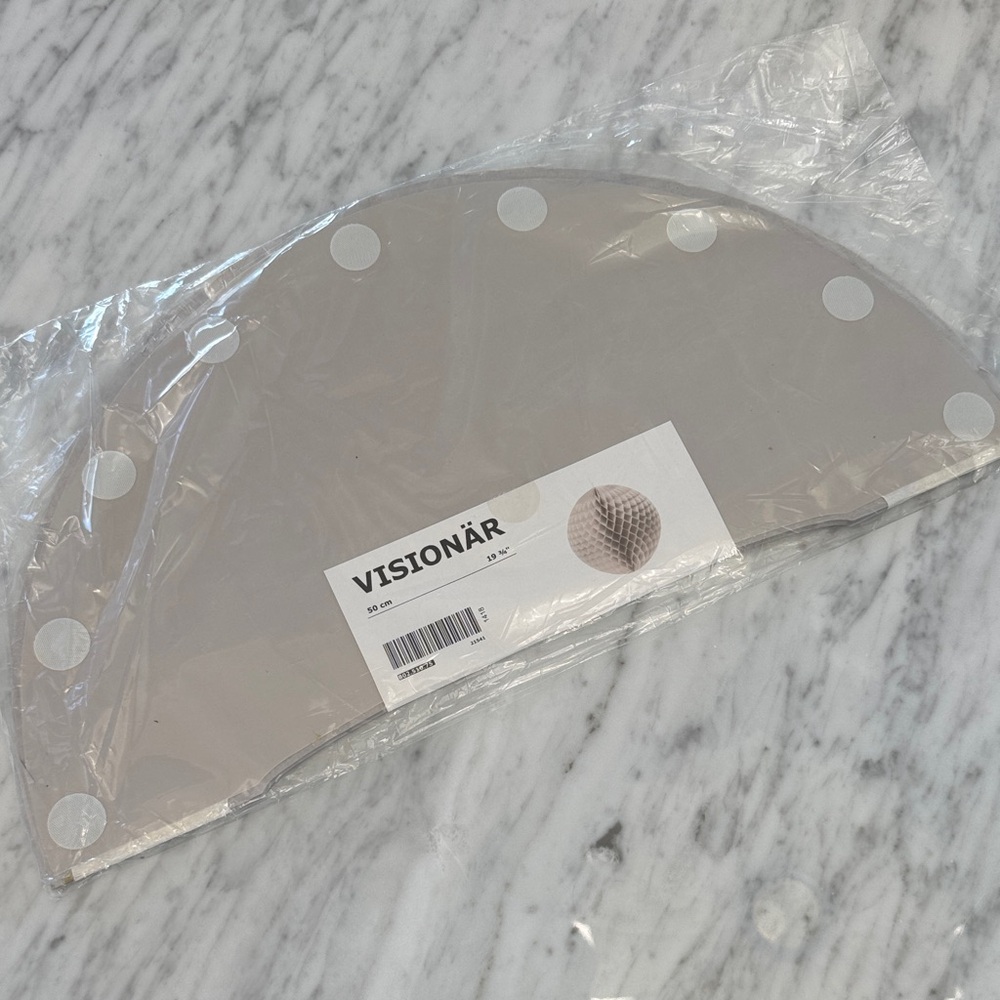 IKEA Visionär Gray hanging decoration. Gray. 19 3/4”
